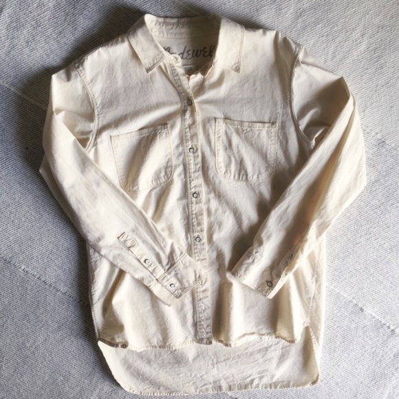 Madewell Tops - Madewell Cream Chambray Shirt